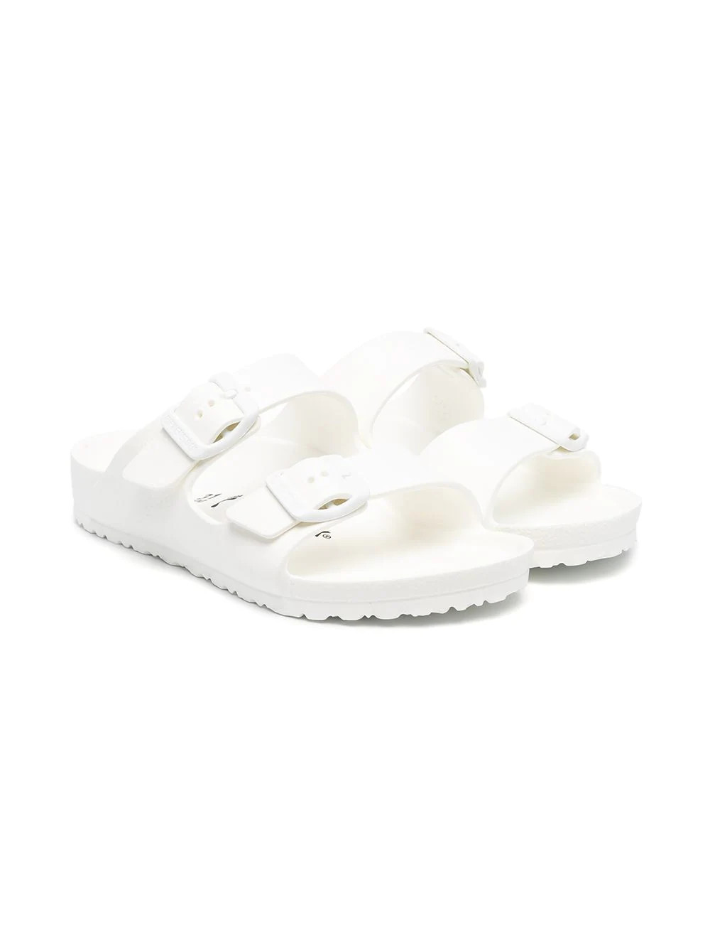 Birkenstock Kids side-buckle flat sandals - White | Farfetch Global