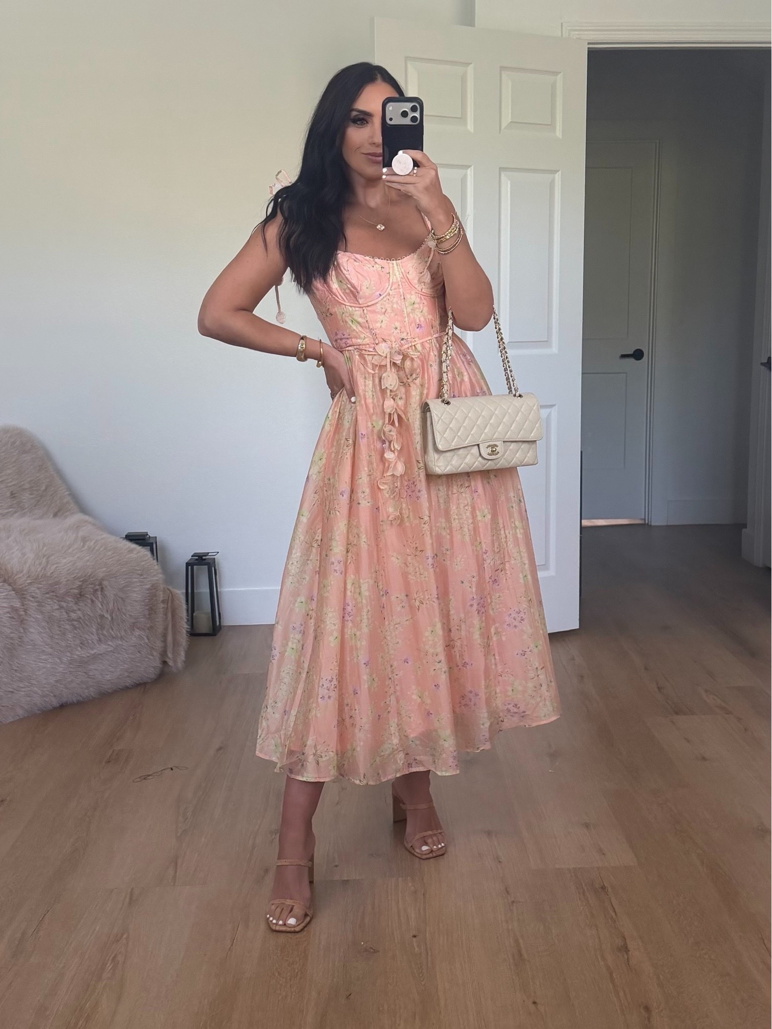 Halcyon Floral Print A-Line Dress
ASTR the Label wearing size small