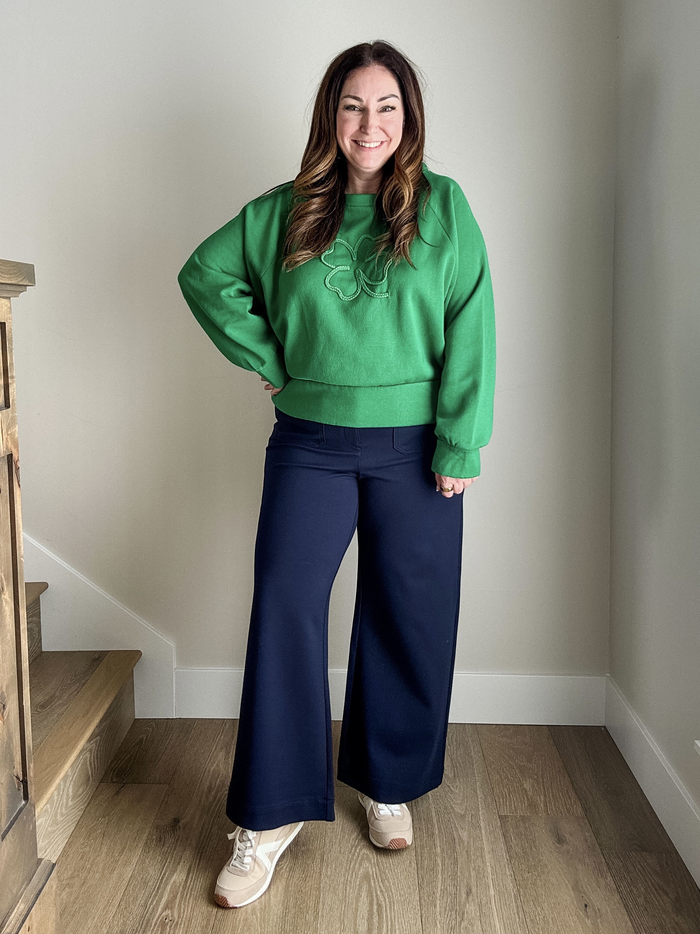 St. Patricks Day Shamrock sweatshirt holiday outfit from Loft // Wearing top, L and pants, 14 

 

#LTKSeasonal #LTKMidsize #LTKFindsUnder50