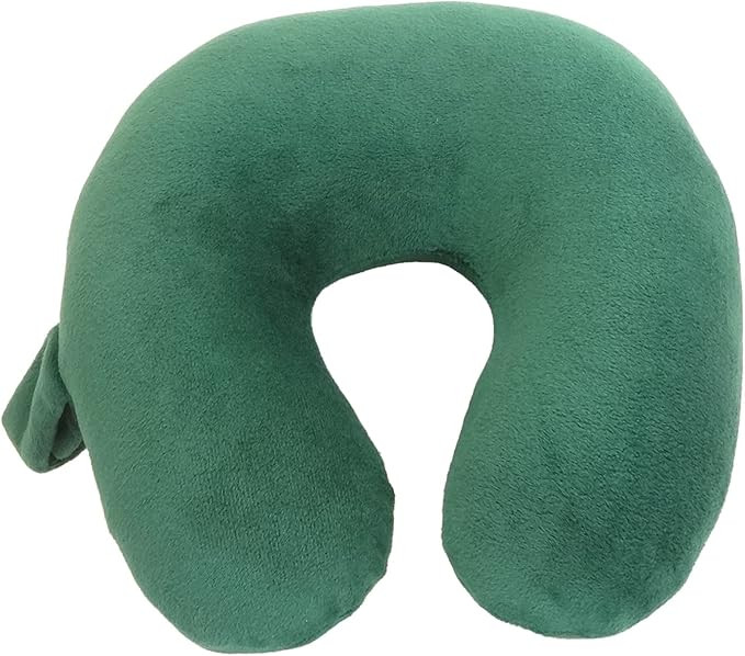 Kids Travel Neck Pillow - Cozy Soft Microfiber, Compact Design for Airplane, Car Seat, or Toddler... | Amazon (US)
