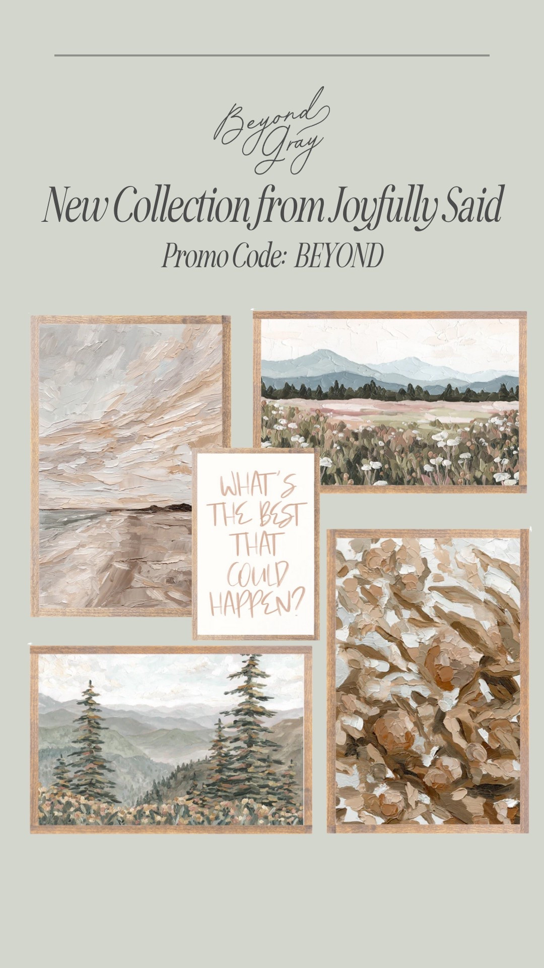 Joyfully Said released a new collection and it is gorgeous! Promo code BEYOND can be used at checkout. Lots of sizes and frame colors available! 

#LTKHome