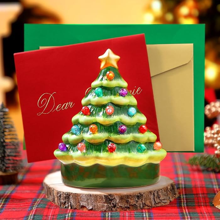 Christmas Tree Napkin Holder, Holiday Table Decor for Kitchen, Dining, Festive Napkin Organizer S... | Amazon (US)