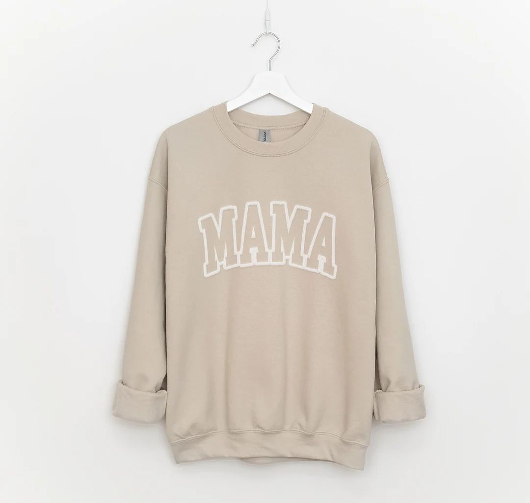 Mama Sweatshirt. Varsity Mom Unisex Pullover. Collegiate - Etsy | Etsy (US)