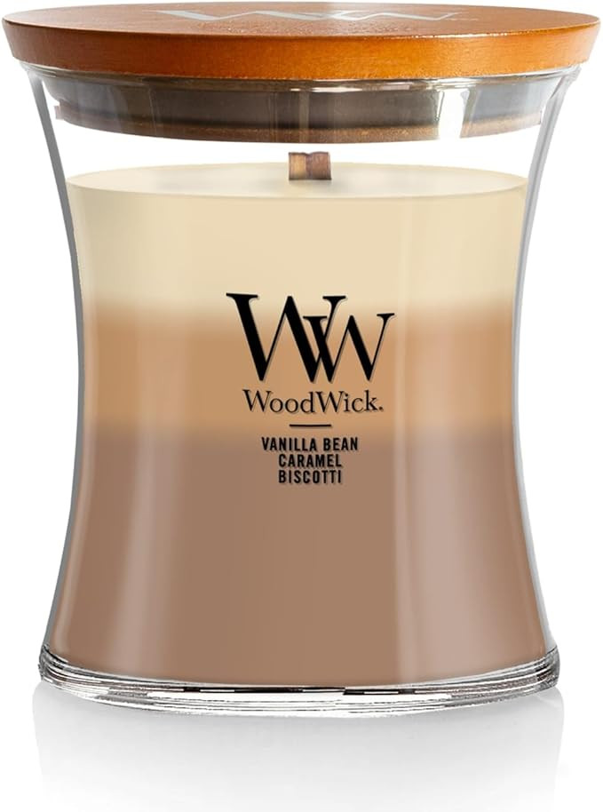 WoodWick Café Sweets Trilogy Holiday Candle Gifts for Women and Men, 9.7 oz Medium Hourglass Tri... | Amazon (US)