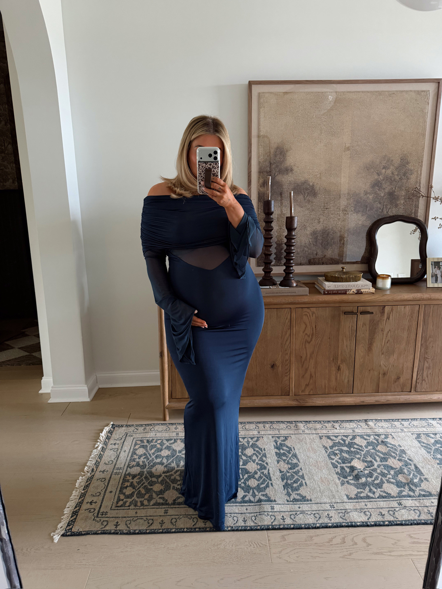 Dress for my pregnant girlies💙 Wedding guest, baby shower, etc. I am in a large 

#LTKBump #LTKMidsize #LTKWedding