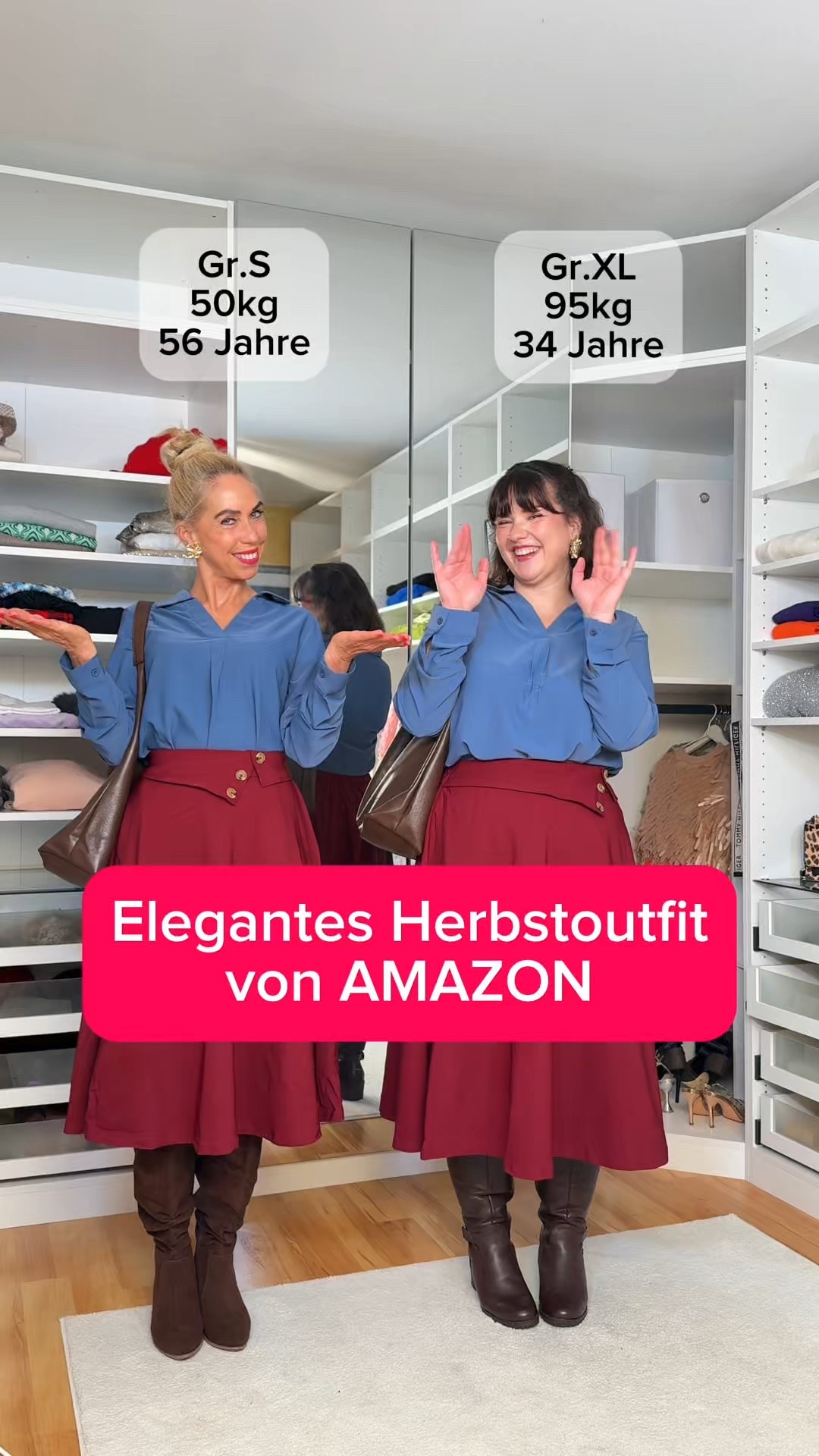 Wir tragen Gr.S & Gr.XL🫶

#LTKkleider #LTKdeutschland #LTKplussize