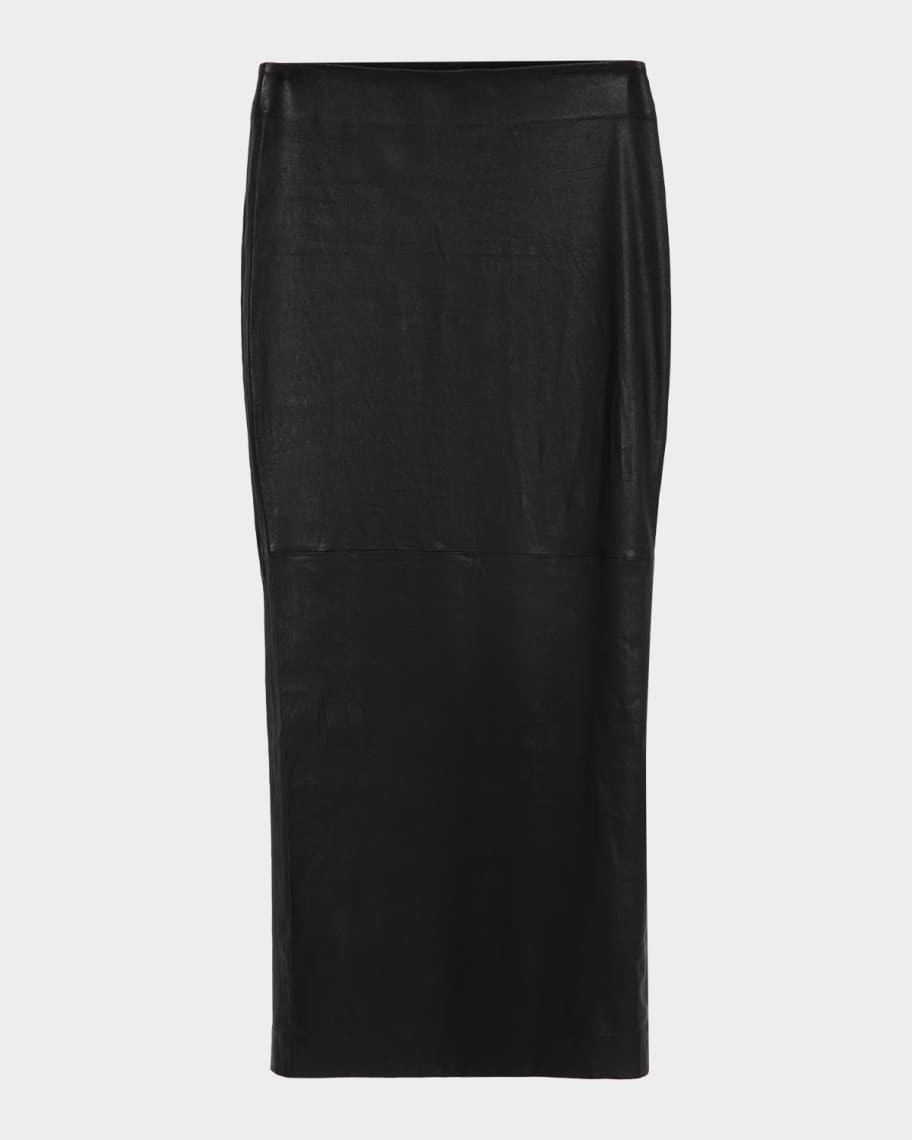SPRWMN Leather Maxi Tube Skirt | Neiman Marcus