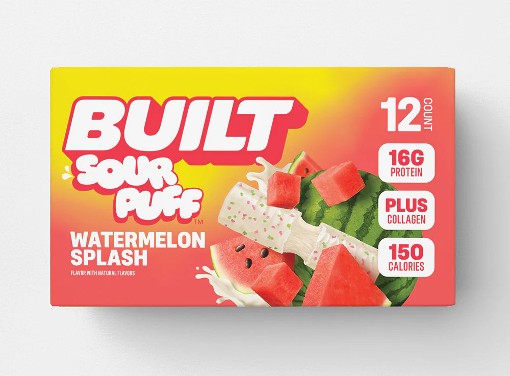 BUILT Watermelon Splash Sour Puff | 12 Ct. Box | BUILT | BUILT (US)