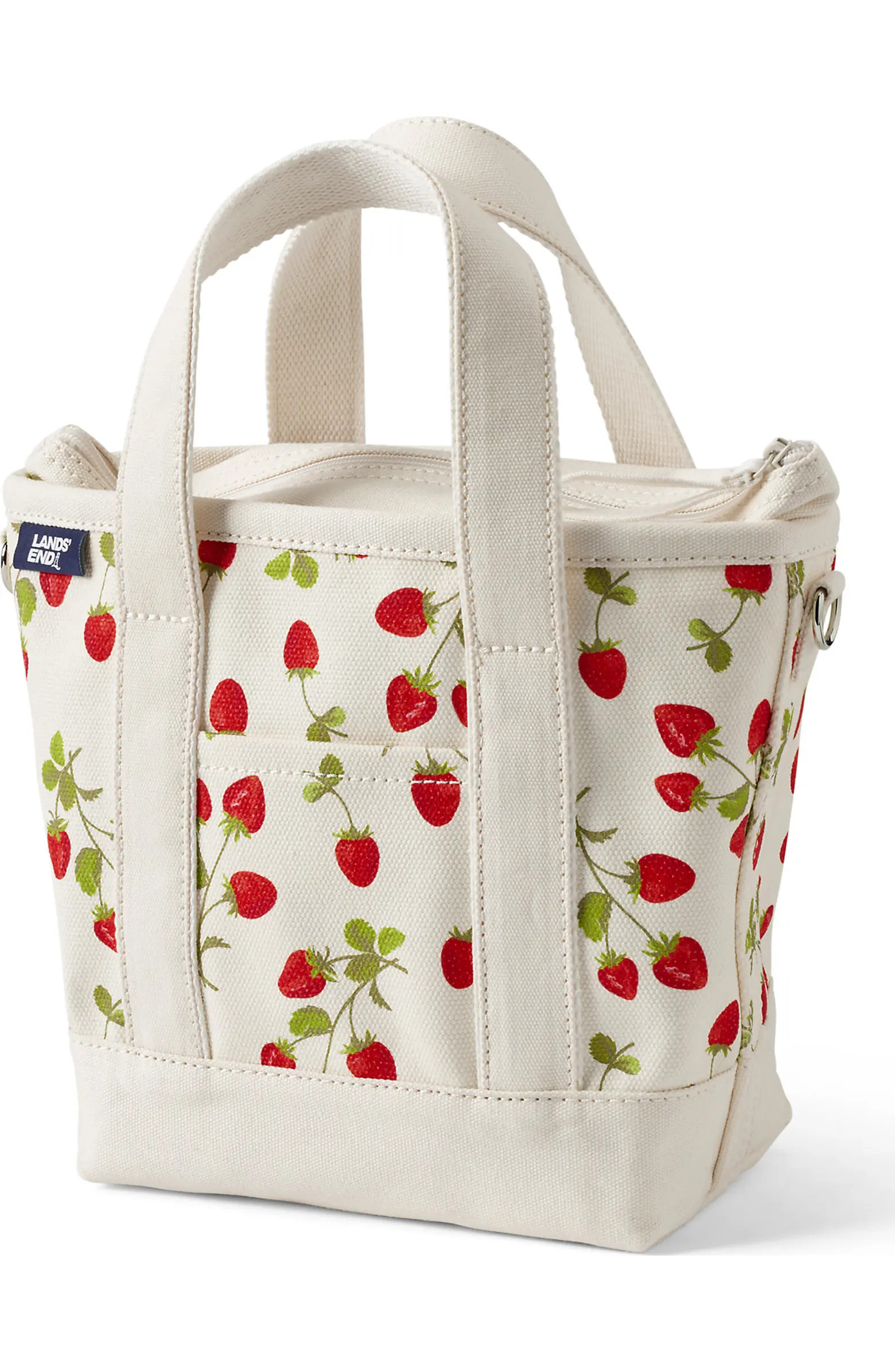 Lands' End Medium Print 5 Pocket Open Top Canvas Tote Bag | Nordstrom | Nordstrom