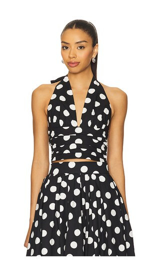 SANS FAFF Carlo Halter Top in Black. - size S | Revolve Clothing (Global)