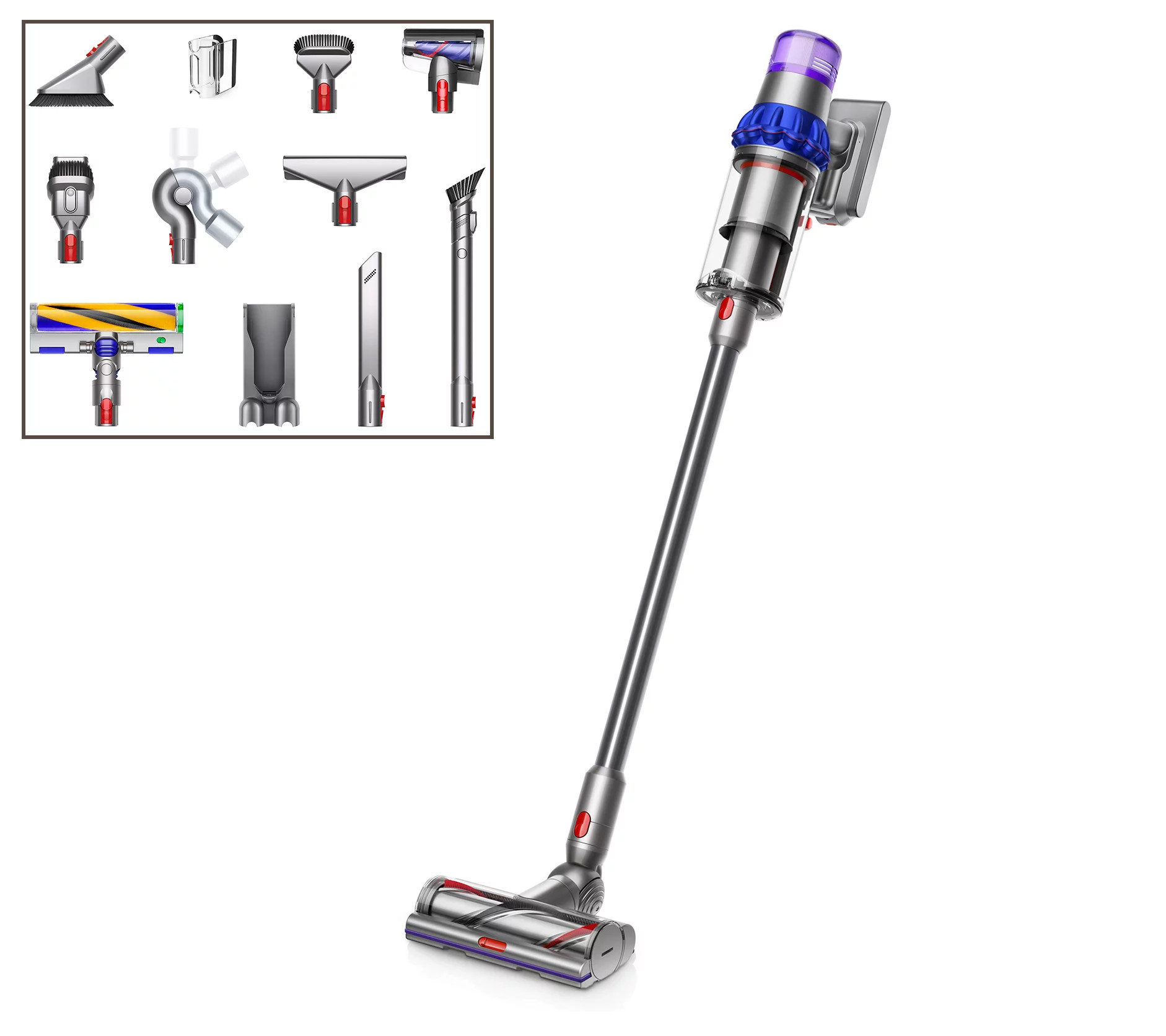 Dyson V15 Detect Cordless Vacuum with 2 Cleaner Heads and 8 Tools - QVC.com | QVC