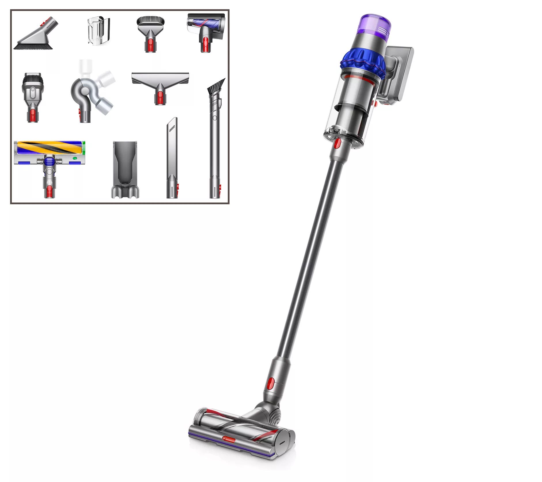 Dyson V15 Detect Cordless Vacuum with 2 Cleaner Heads and 8 Tools | QVC