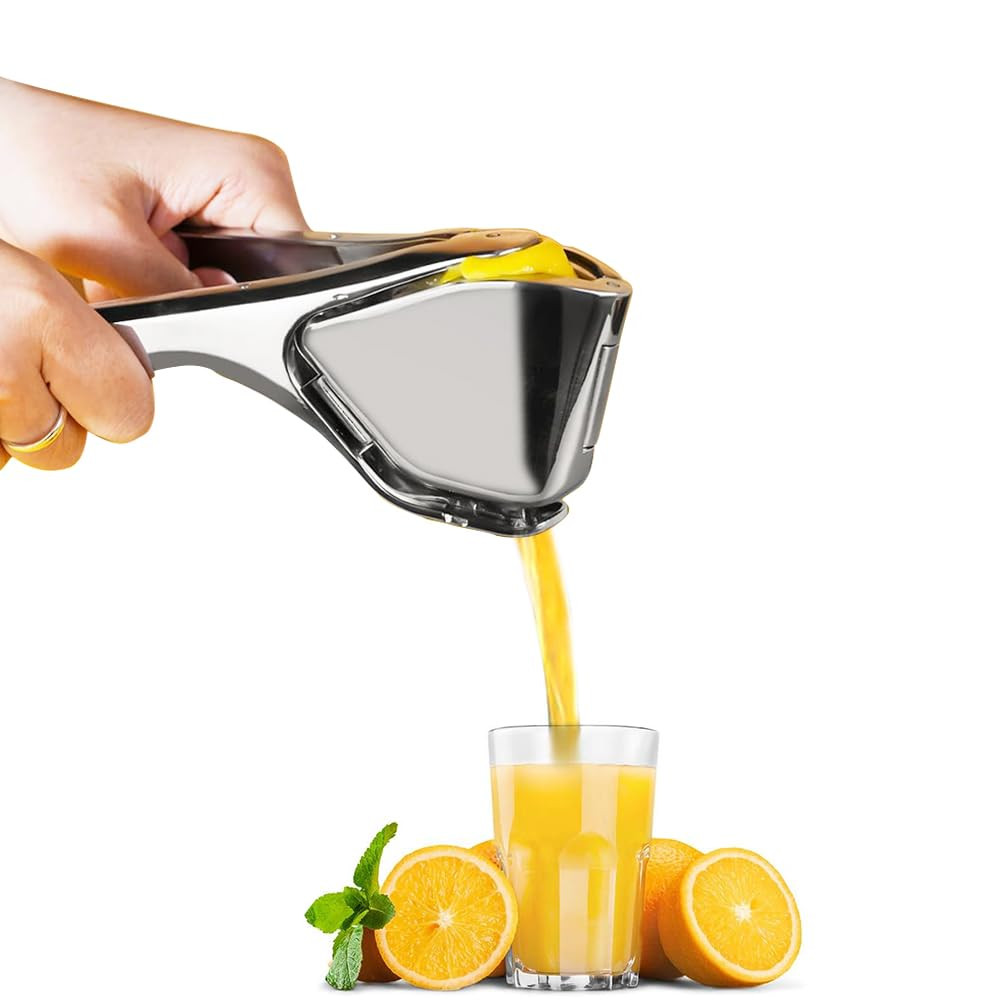 Lemon Squeezer, Stainless Steel Lemon Juicer, Manual Juicer for Lemon Citrus Lime Orange, Handhel... | Amazon (US)