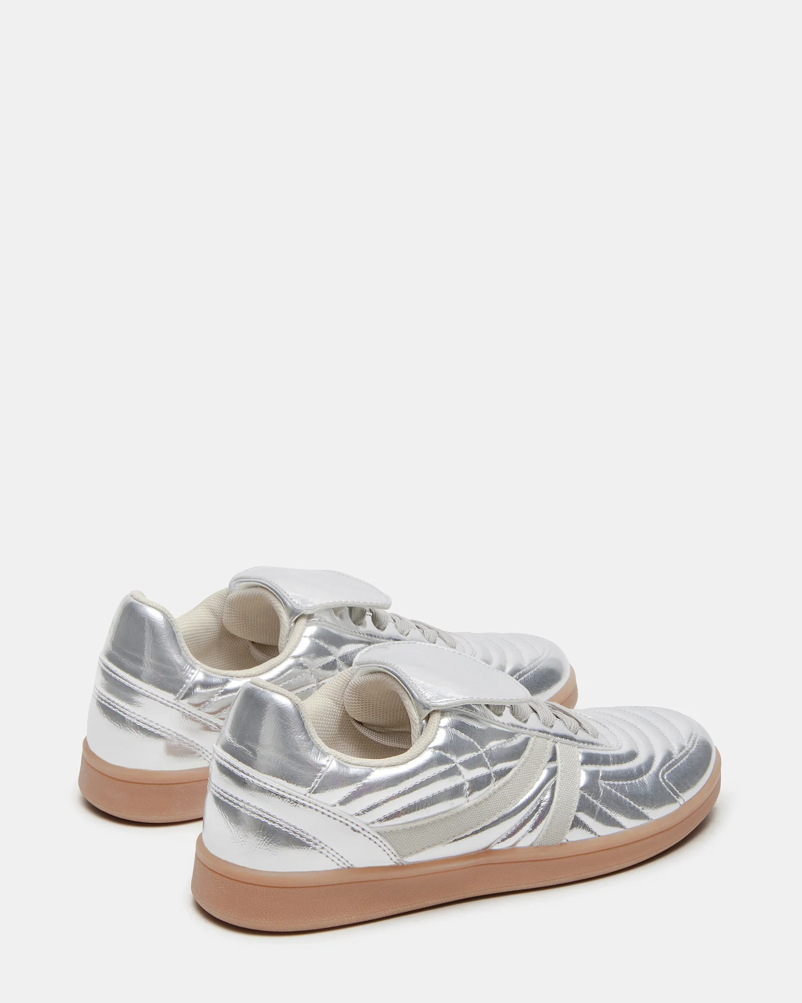 MADRID Silver Women's Low-Top Sneakers | Steve Madden (US)