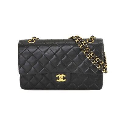 CHANEL Matelasse 25 Chain Shoulder Bag Leather Black A01112 Vintage 90225251  | eBay | eBay UK