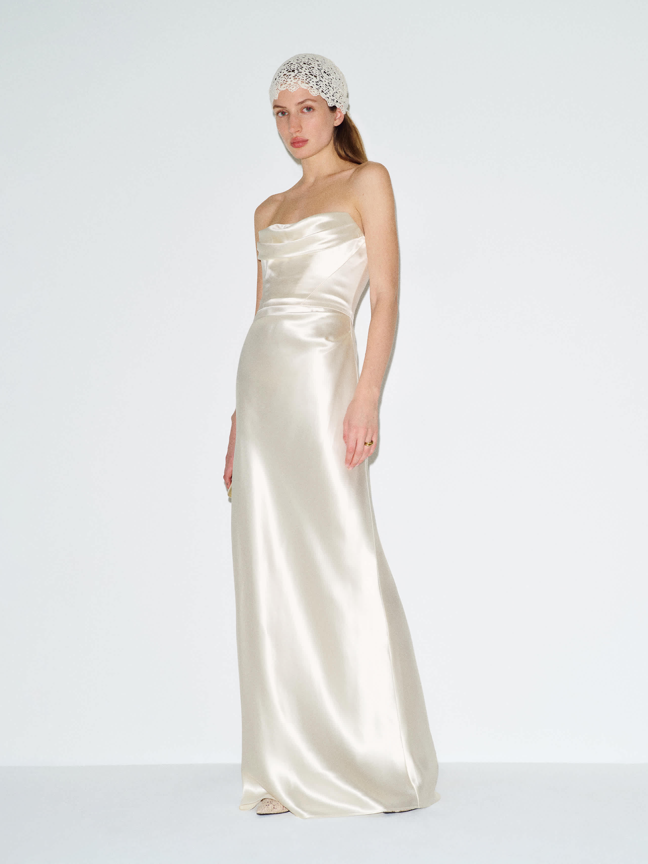 Reformation Lupe Silk Dress Ivory 12 | Reformation (Global)