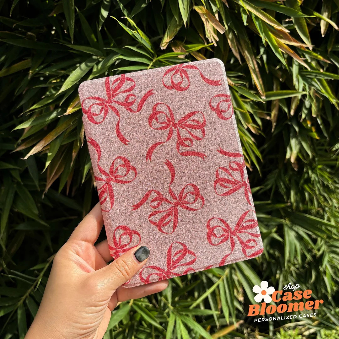 Custom Name Pink Ribbon Kindle 12th 2024 Case Paperwhite 11th 6.8 Case Kindle Colorsoft Oasis kin... | Etsy (US)