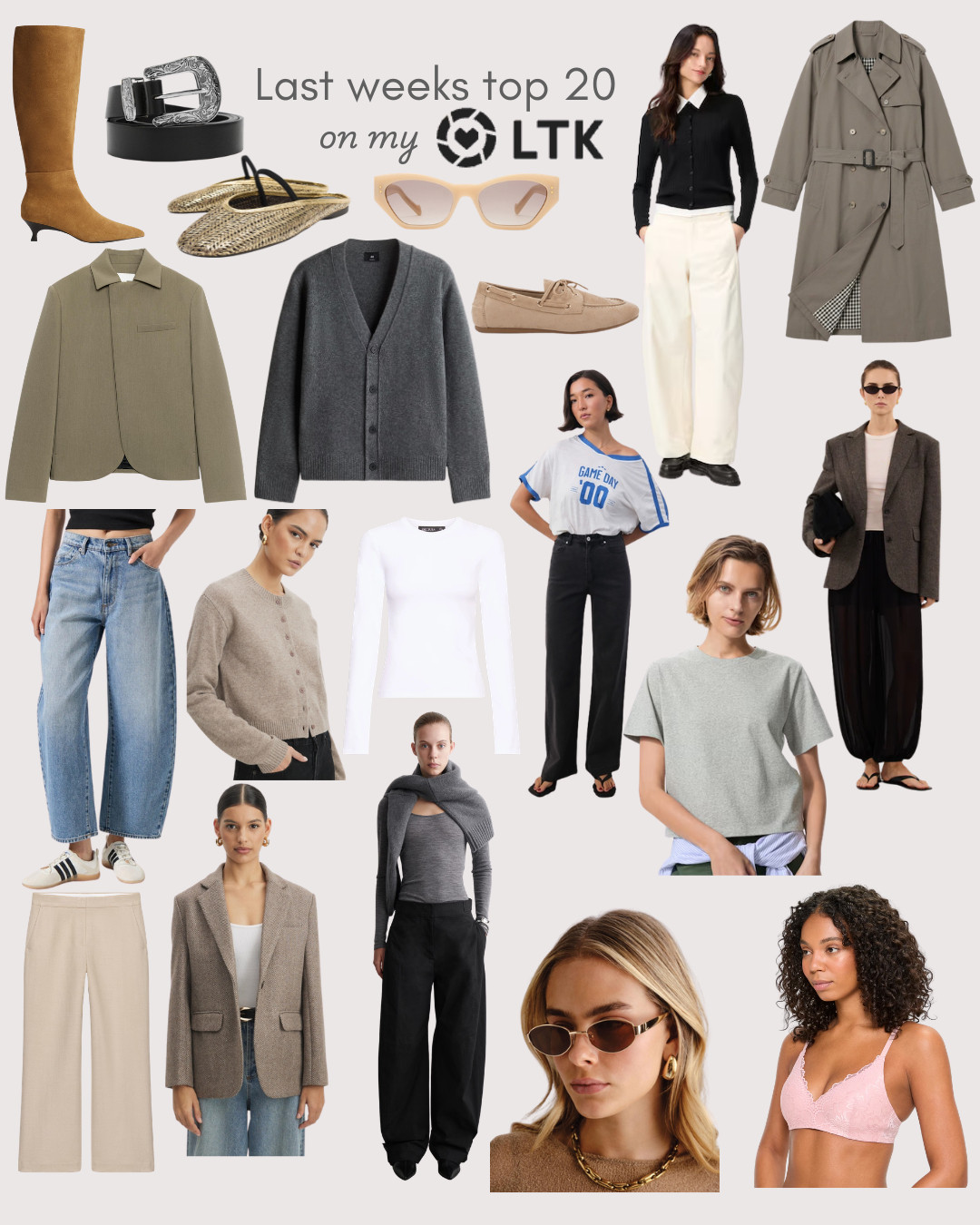 Last week's top 20 items shopped by you.
Some great ones in here! X

 

 #LTKaustralia #LTKstyletip #LTKautumn