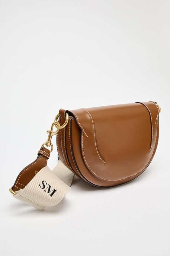 CONTRASTING TOPSTITCHING CROSSBODY BAG | Zara US