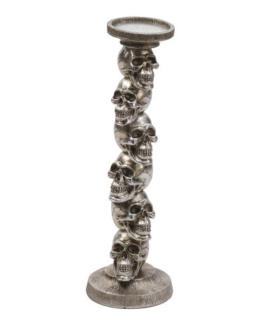 16in Stacked Skull Candle Holder | Halloween | Marshalls | Marshalls