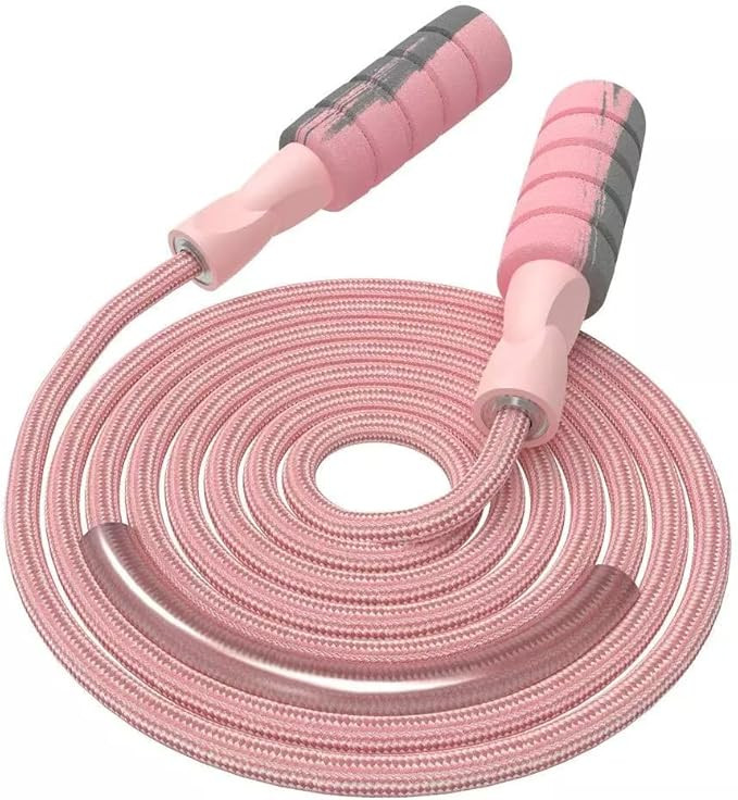 FITMYFAVO Jump Rope Cotton Adjustable Skipping Weighted jumprope for Women，Adult and Children A... | Amazon (US)