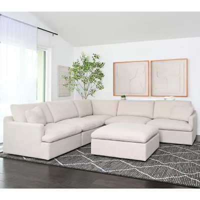 Capri Modular Fabric 6-Piece Sectional, Assorted Colors | Sam's Club