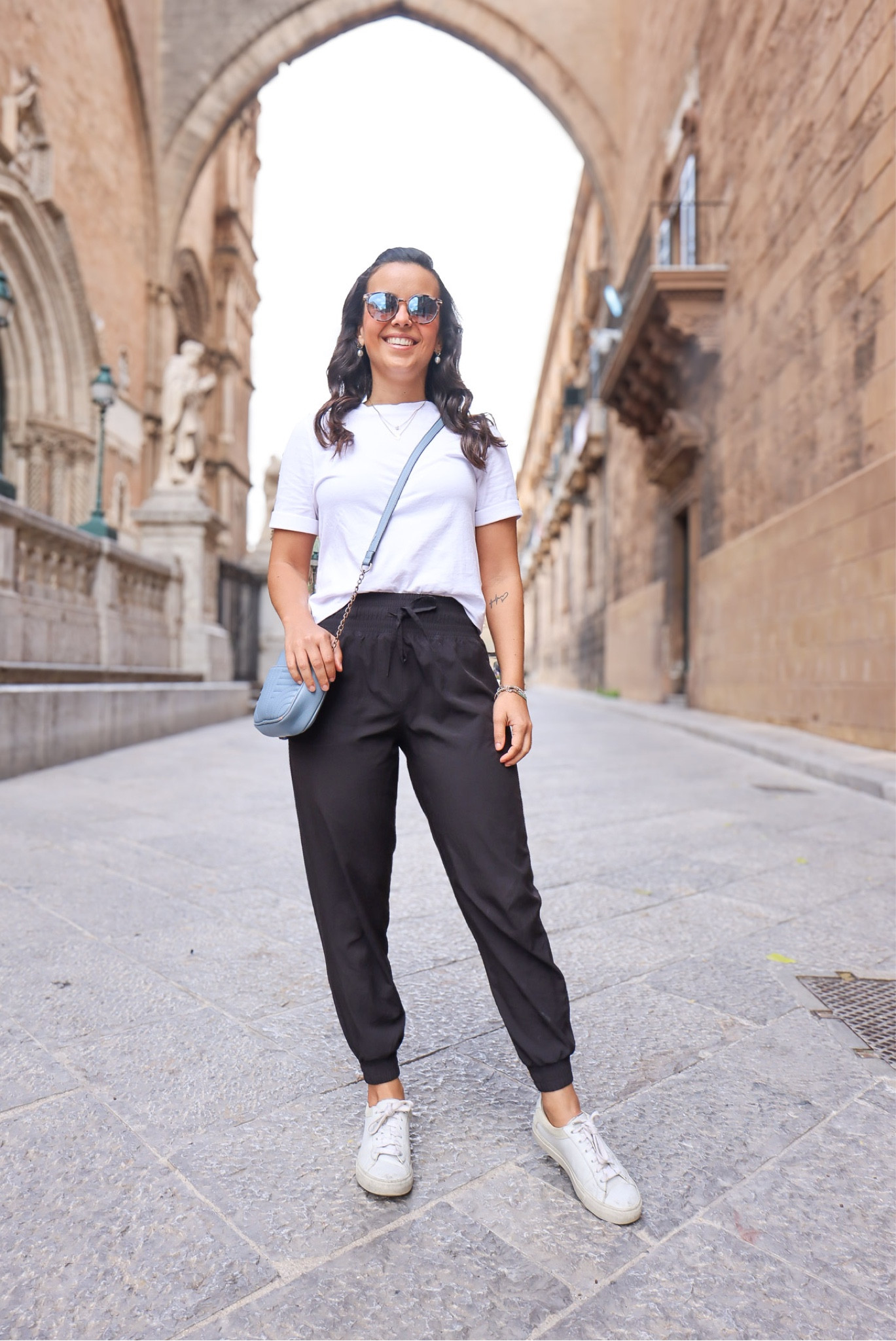 Sometimes simple is better! White t-shirt + comfy joggers + white sneakers :) 

#LTKstyletip #LTKsalealert #LTKtravel