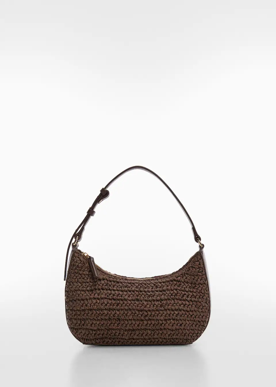 Natural fiber shoulder bag -  Women | Mango USA | MANGO (US)