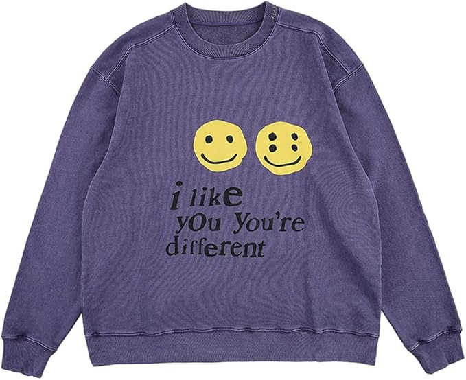 Cactus Pack Kanye i Like You You're Different Trendy Men's Crewneck Sweatshirt Graphic Hip Hop Ho... | Amazon (US)