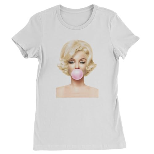 Expression Tees Ms. Monroe Pink Bubble Gum American Icon Womens T-Shirt, Soft Cotton, Graphic Tee | Amazon (US)
