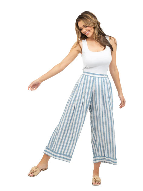 The Murray Pants | Blue Pacific Stripe | Beau & Ro