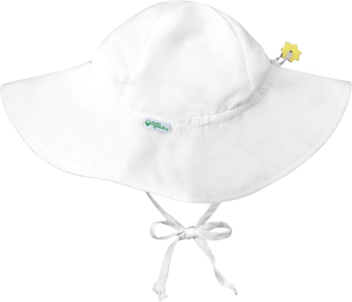 Amazon.com: i play. Baby Brim Sun Protection Hat, White, 0-6 Months: Infant And Toddler Hats: Clo... | Amazon (US)