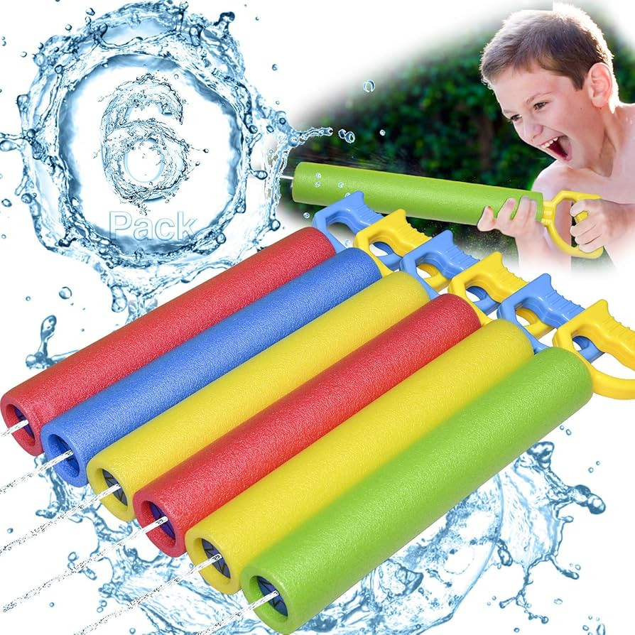 GUORUI Water Squirter for Kids-6 Pack 35ft Range Water Shooter Water Blaster for Kids Foam Pool W... | Amazon (US)