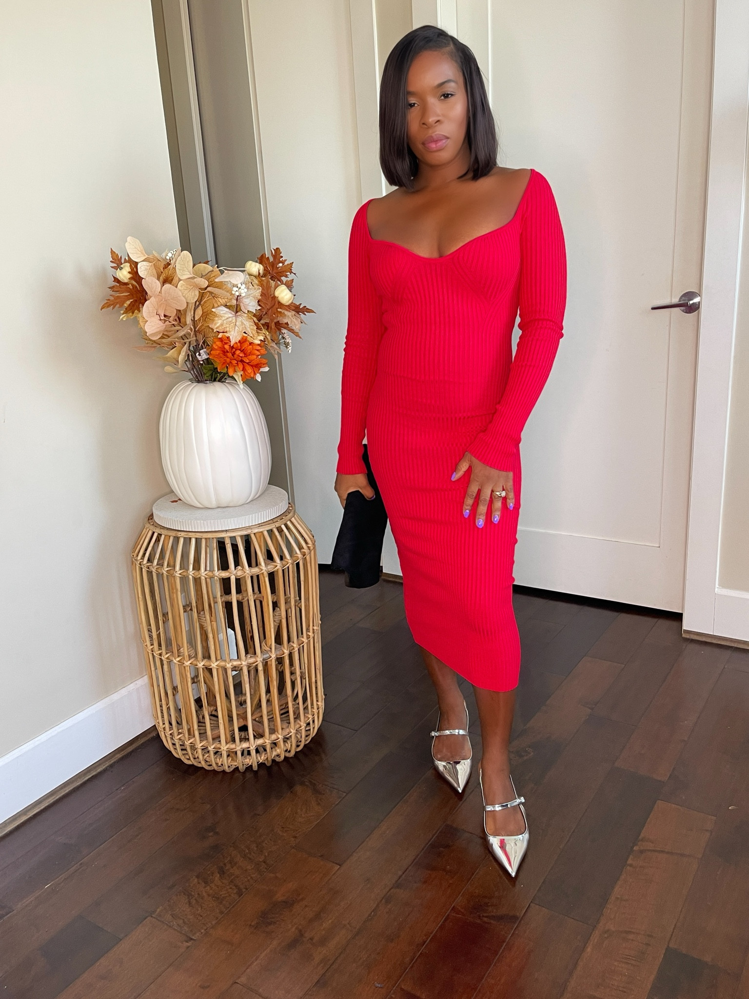 Obsessed with this red dress. You can also wear it boots 

#LTKHoliday #LTKfindsunder100 #LTKover40