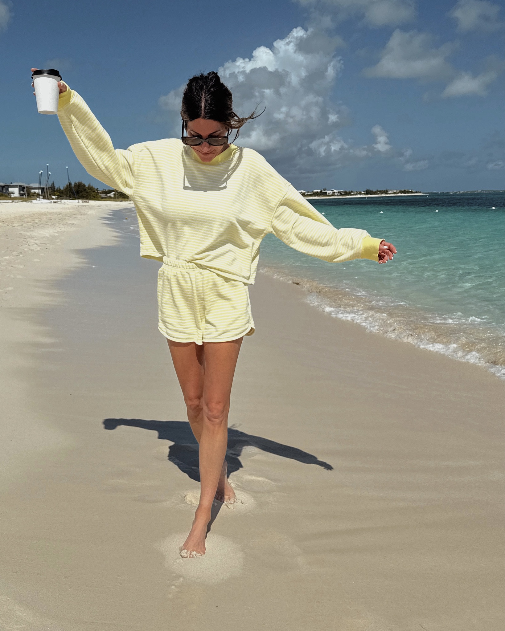 CUTEST yellow set! Wearing xs in both. 

#LTKSeasonal #LTKTravel #LTKSwim