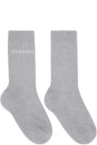 Jacquemus - Gray Le Raphia 'Les Chaussettes Jacquemus' Socks | SSENSE