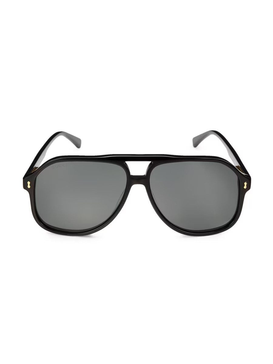 Gucci 60MM Pilot Sunglasses | Saks Fifth Avenue