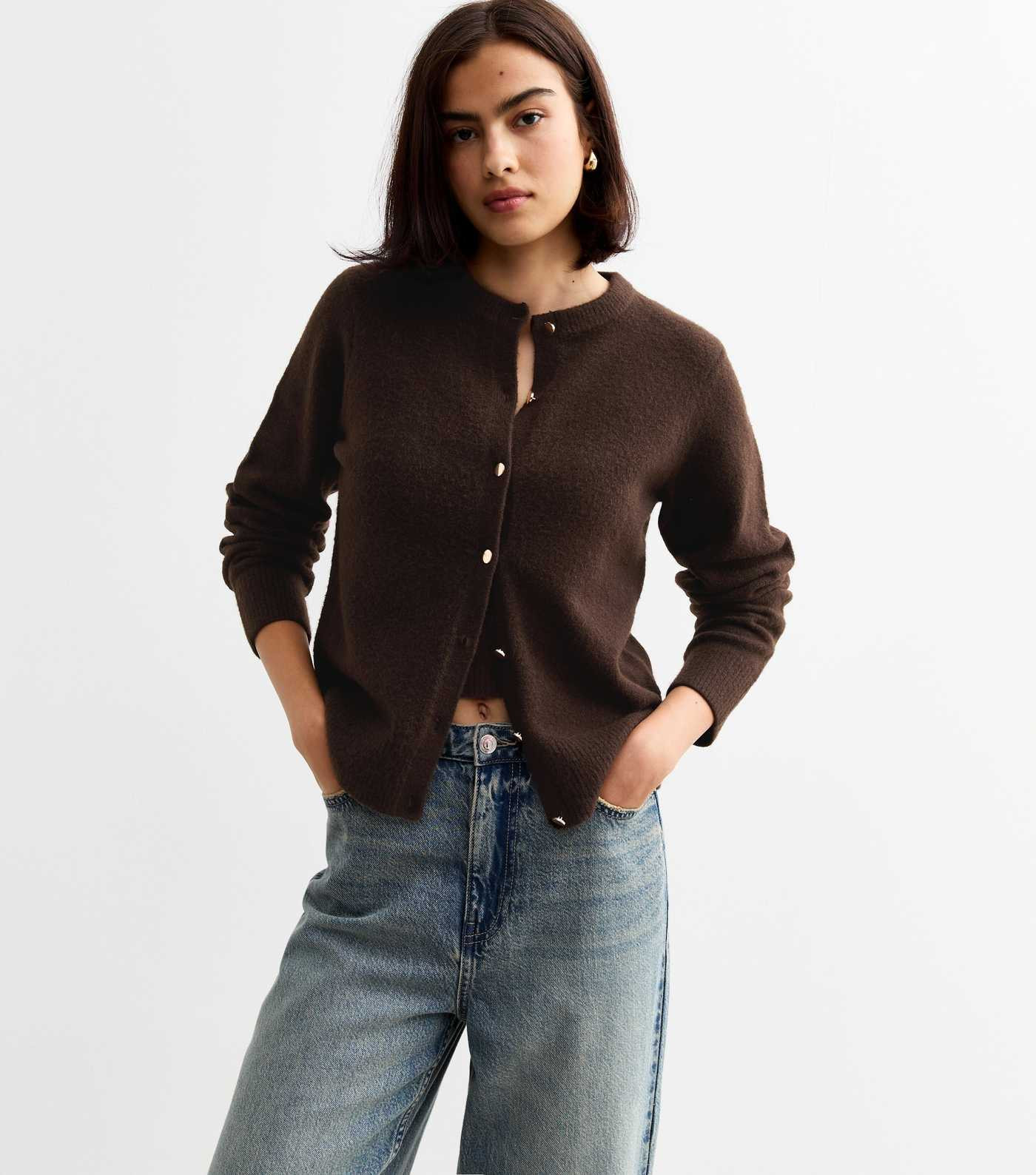 Brown Soft Knit Cardigan  | New Look | New Look (UK)