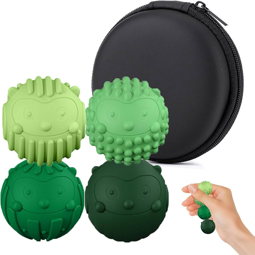 Silicone Magnetic Fidget Balls for Adult, Sensory Ball for Stress Relief, Featuring Textured Surf... | Amazon (US)