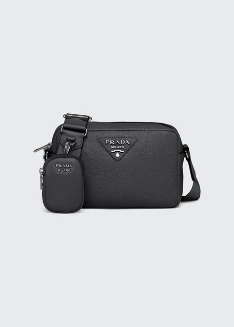 Prada Daino Soft Leather Camera Shoulder Bag | Bergdorf Goodman