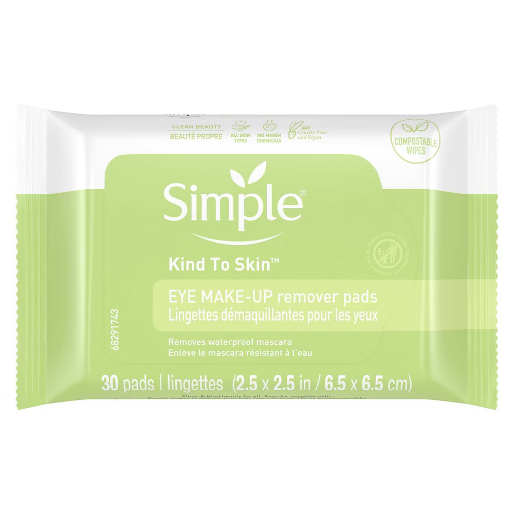 Simple Eye Makeup Remover Pads - 30ct | Target