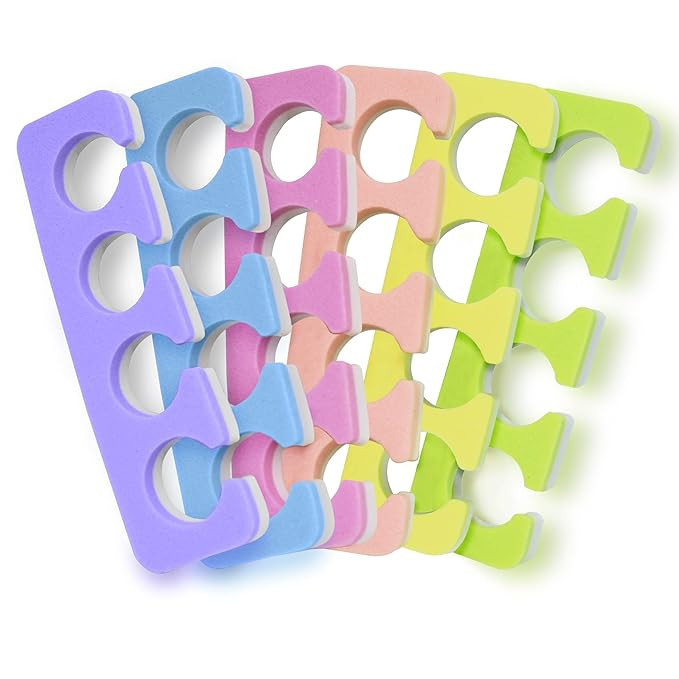 Toe Separators Set - 24 Pieces Premium Pedicure Tool Kit Super Soft & Durable Two Tone ZMOI | Amazon (US)