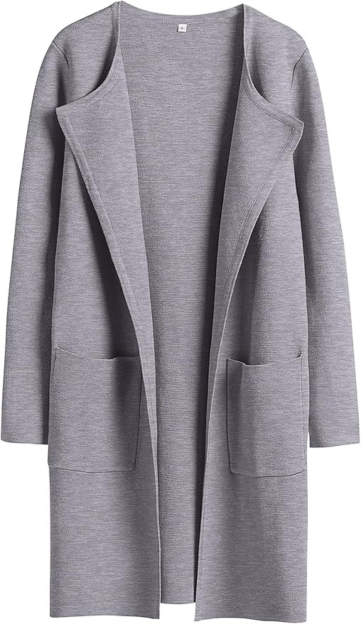 ANRABESS Womens Cardigan Sweater Open Front Knit Long Coatigan Dressy Casual Jacket Coat 2025 Fal... | Amazon (US)
