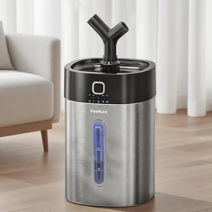 Feekaa Stainless Steel Humidifier, Easy Clean Dishwasher Safe, 4L/1Gal Cool Mist Humidifiers for ... | Amazon (US)