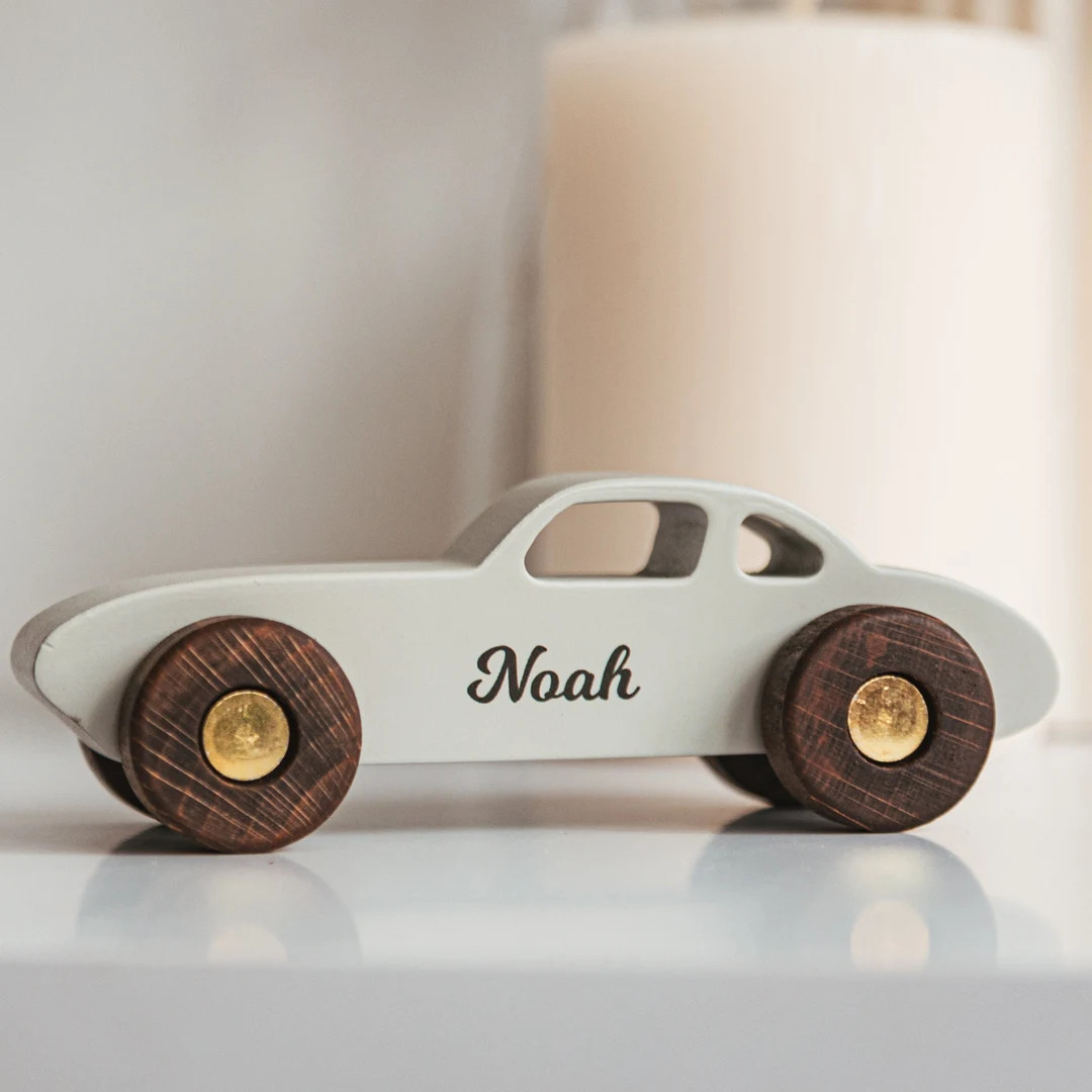 Personalized Wooden Car Toy for Boys Set of 1 3 5 Colored Cars First Christmas Gift Keepsake Gift... | Etsy (US)