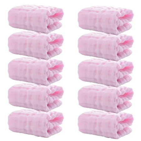 Xqspk Baby Washcloths Natural Cotton Baby Wipes Soft Newborn Baby Towel for Sensitive Skin Baby Registry As Shower 10 Pack 12X12 Inches Christmas Bath Towels Hair Towels Clearance | Walmart (US)