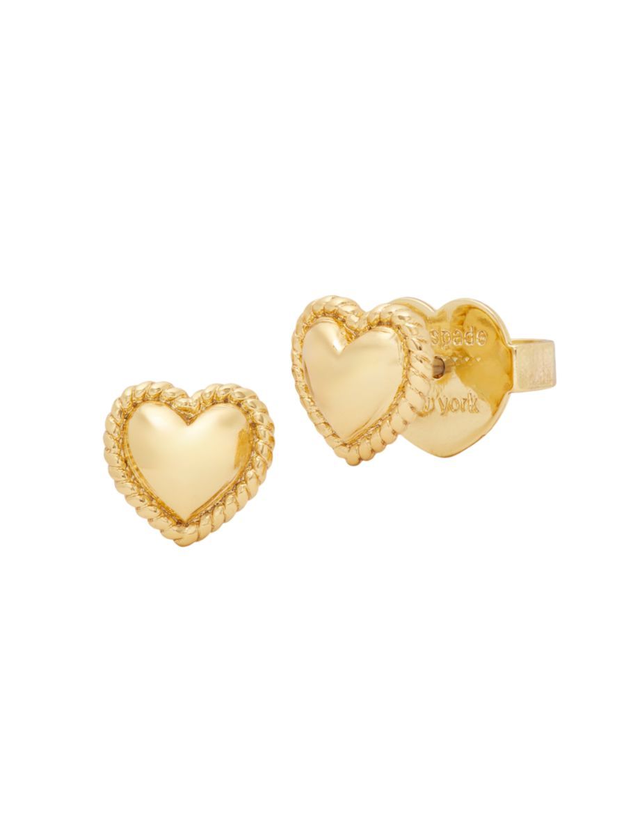 Goldtone Mini Heart Stud Earrings | Saks Fifth Avenue