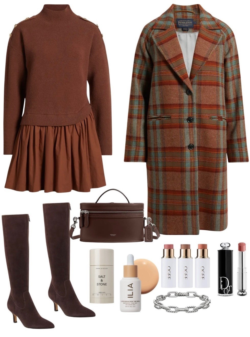 Fall outfit 
Fall dress
Knee high boots 
Boots 
Brown bag 

#LTKStyleTip #LTKShoeCrush #LTKItBag #LTKSeasonal