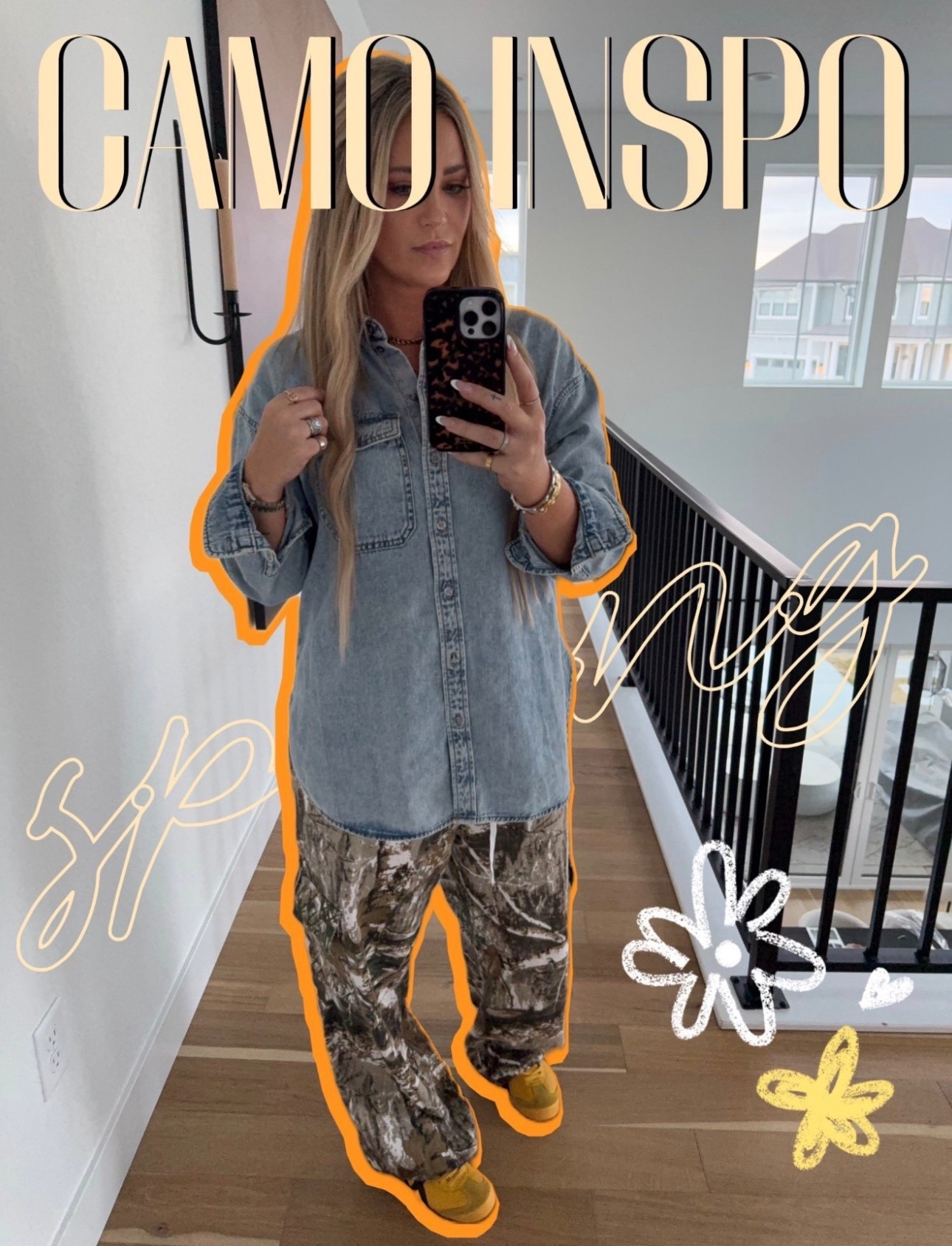 Spring outfit idea!!

Jean 
Camo 
Spring 
Outfit 


#LTKootd #LTKMidsize #LTKOver40