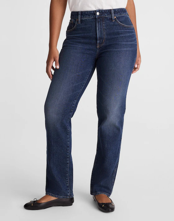 The Curvy Longline Straight Jean | Madewell